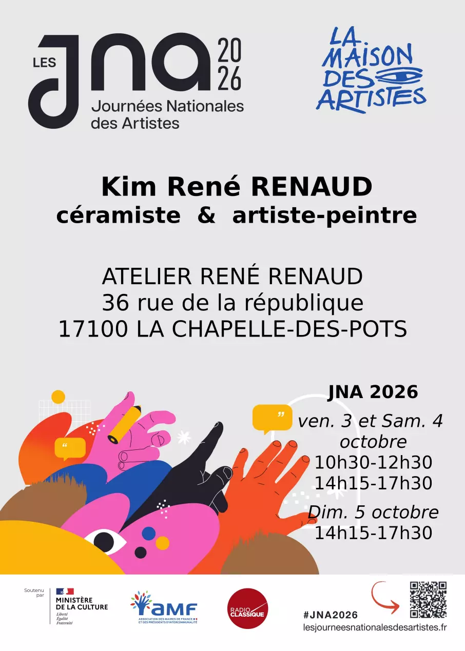 Journées Nationales des Artistes 2026 Kim René RENAUD
