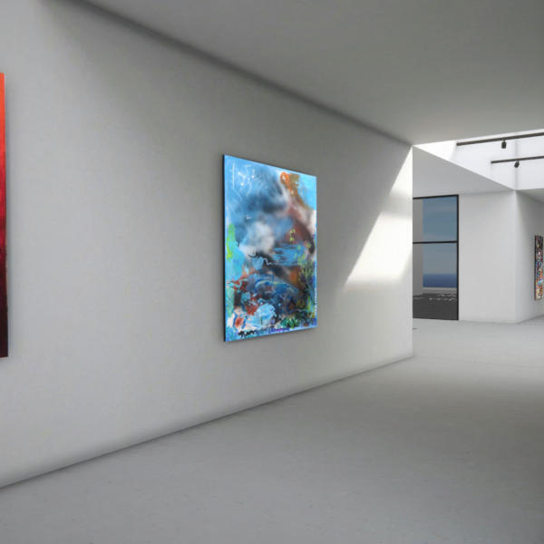 Oeuvre Lac des
                brume de Kim R. RENAUD, autre angle de vue